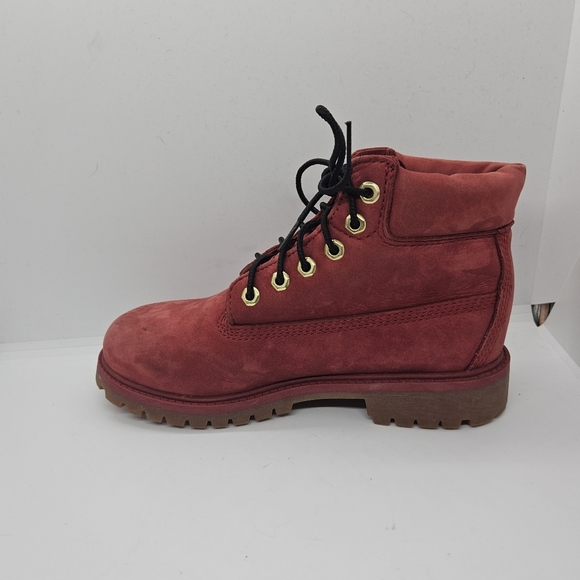 Timberland youth premium 6 inch waterproof boot red size 2.5 - Picture 7 of 11